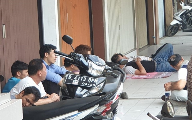 Para pencari suaka yang ditampung di Jakarta Barat