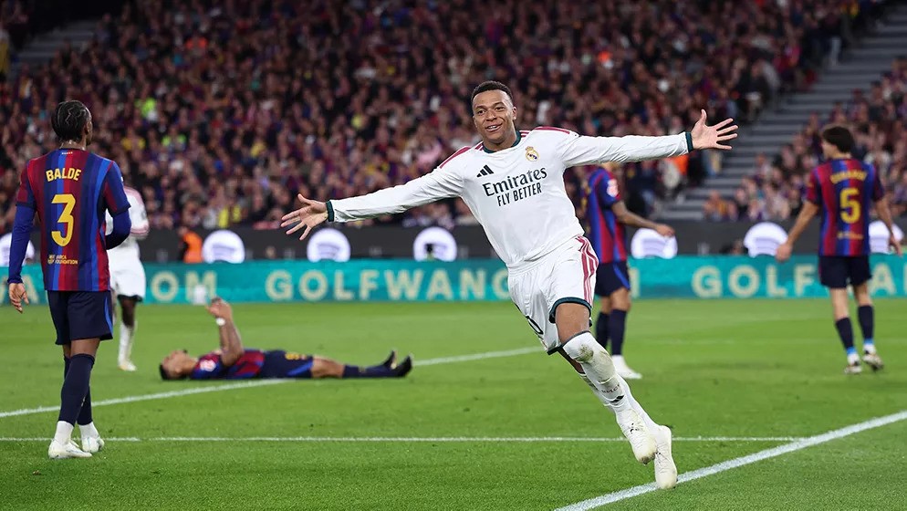 Hasil Barcelona vs Real Madrid: Blaugrana Gagal Bangkit, Kylian Mbappe Cetak Gol ke-100
