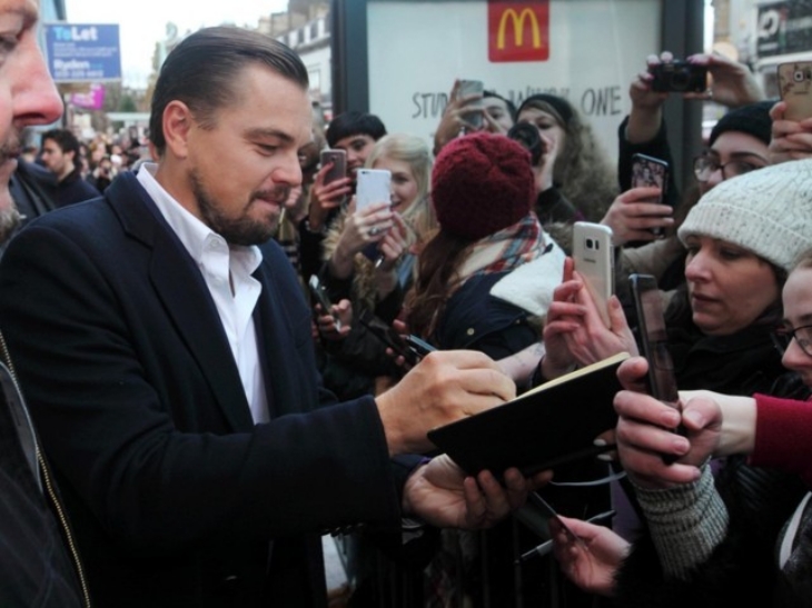 Warga Glaswegia mengungkapkan keterkejutannya melihat superstar Hollywood seperti DiCaprio. (Foto: glasgowtimes.co.uk)