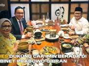 Anies Dukung Cak Imin Berada di Kabinet Prabowo-Gibran