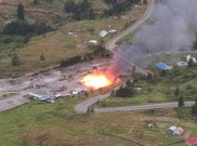 KKB Bakar Mes PT MTT di Kabupaten Puncak