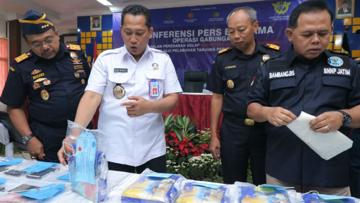 BNN Gagalkan Penyelundupan 40 Kg Sabu Asal Malaysia