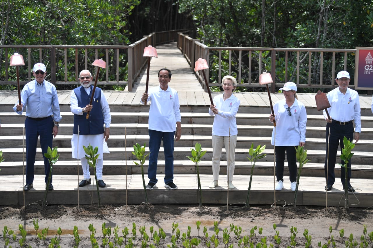 Diplomasi Mangrove ala Jokowi pada Hari Kedua KTT G20