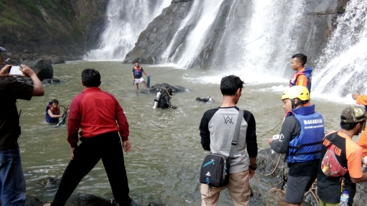 Korban Tenggelam di Curug Malela Ditemukan Tak Bernyawa