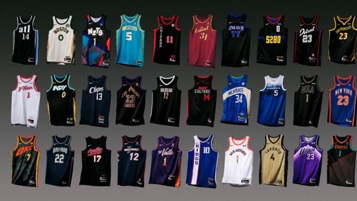 Nike Tampilkan Jersey NBA City Edition Musim 2023-2024