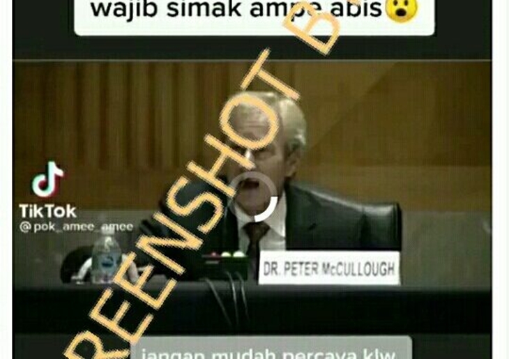 Tangkapan layar Twitter soal hoaks vaksin mengandung racun. (Foto: MP/Turnbackhoax.id)