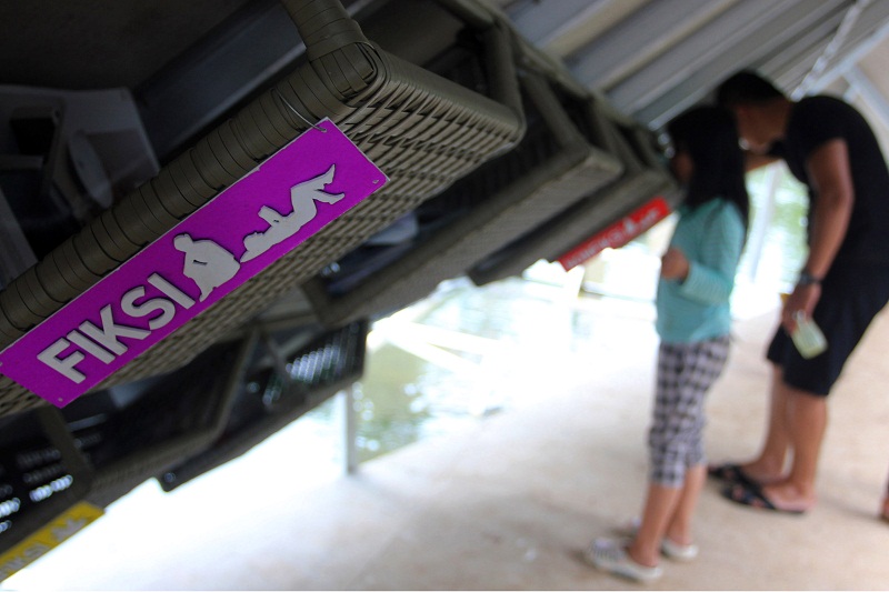  Taman Bacaan Apung kawasan Taman Ayodya, Kebayoran Baru, Jakarta Selatan. (Foto: MerahPutih/Dery Ridwansah)