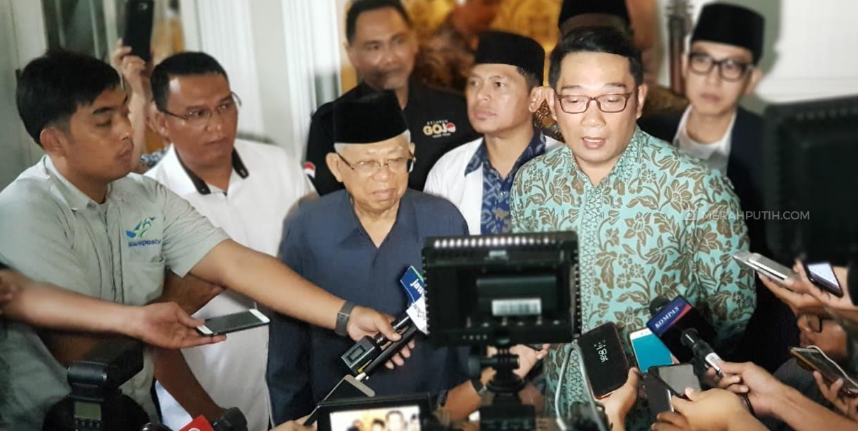 Ma'ruf Amin Targetkan 70 Persen Suara di Jabar, Ridwan Kamil No Comment