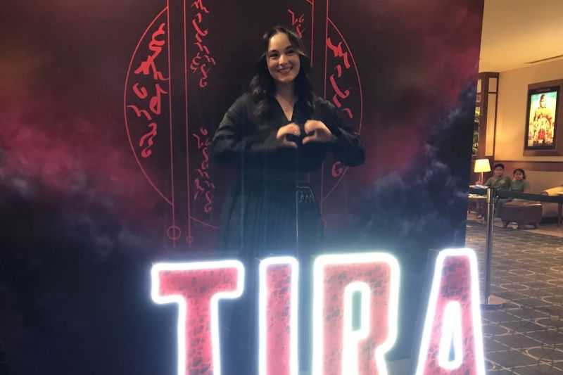 Chelsea Islan usai nonton bersama episode terakhir serial TIRA di Senayan City, Jakarta, Sabtu (3/2)
