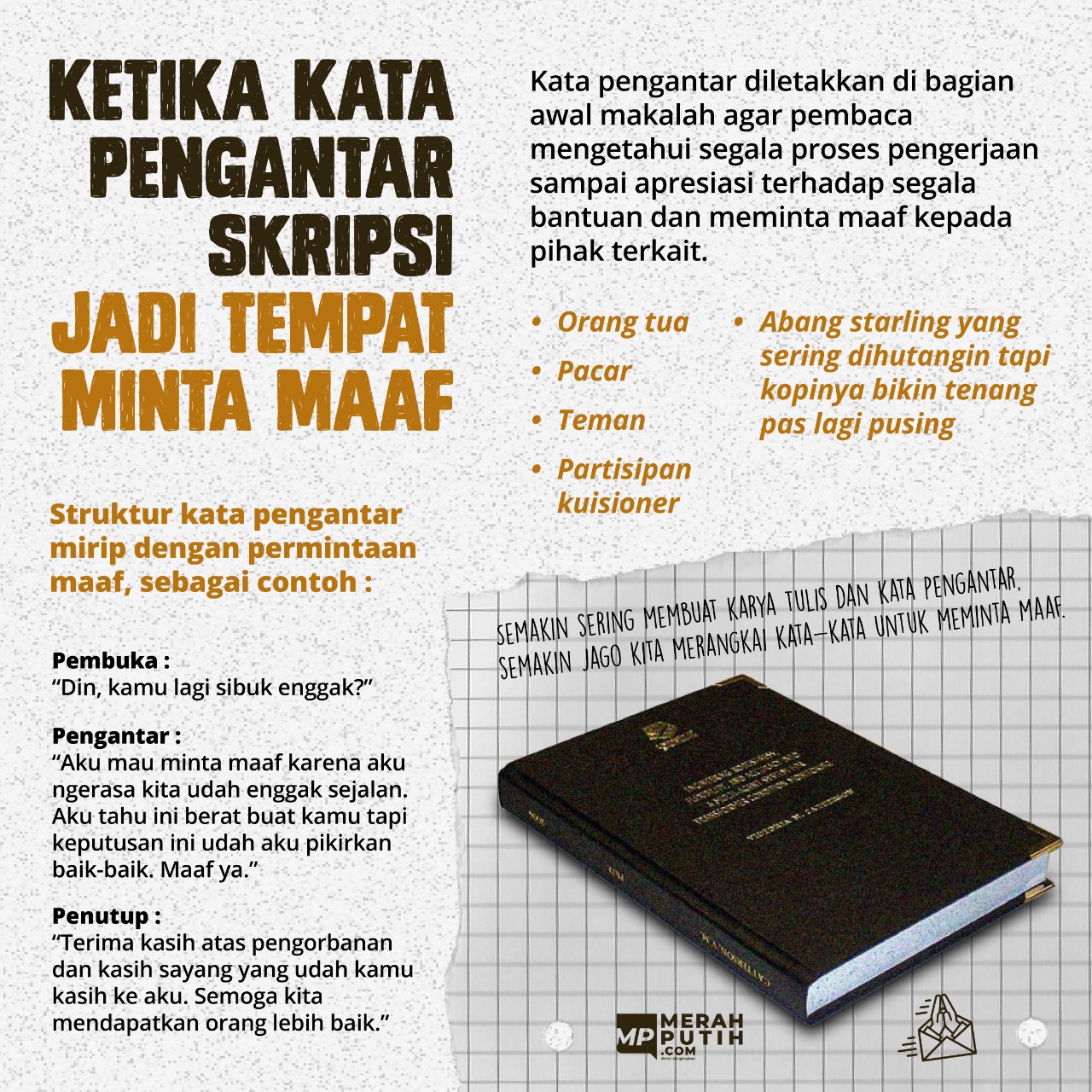 Ketika Kata Pengantar Skripsi Jadi Tempat Minta Maaf