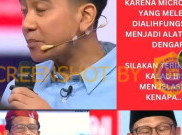 [HOAKS atau FAKTA]: Hanya Gibran yang Memegang Microphone saat Debat Cawapres