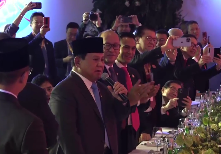 Lirik dan Makna Lagu O Ulate yang Dinyanyikan Prabowo di Acara Bisnis Indonesia-China