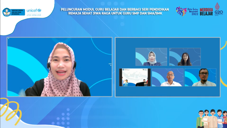 Kemendikbudristek dan UNICEF Terbitkan Modul Remaja Sehat Jiwa Raga