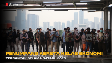 Penumpang Kereta Kelas Ekonomi Terbanyak selama Nataru 2025