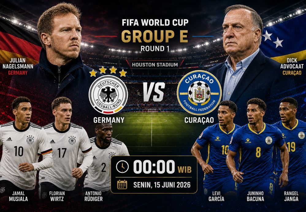 Bisa Ada Kejutan dari ‘Pantera Negra’, Statistik dan Prediksi Laga Jerman vs Curacao di Piala Dunia 2026 