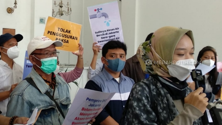 Tanpa Surat Izin, Aksi Warga di Pendopo Kantor Anies Diminta Bubar