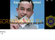 [HOAKS atau FAKTA] : Anies Makan Sasa Lima Kali Sehari