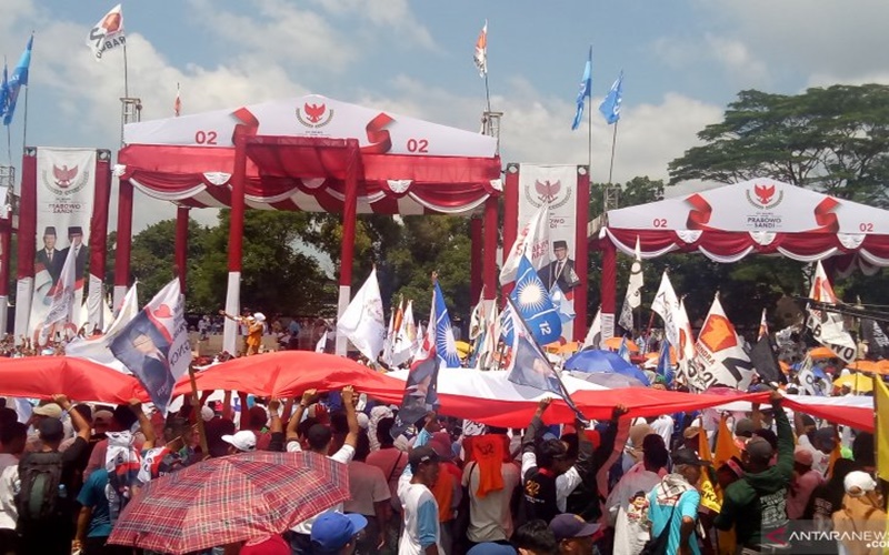Suasana kampanye Prabowo di Solo