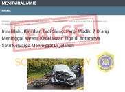 [HOAKS atau FAKTA]: Satu Keluarga Tewas Dalam Insiden Kecelakaan Mudik Lebaran