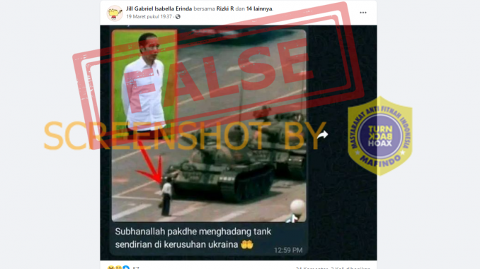 [HOAKS atau FAKTA]: Jokowi Hentikan Tank di Perang Ukraina