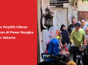 Wapres Terpilih Gibran Blusukan di Pasar Nangka Bungur Jakarta