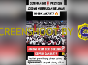 [HOAKS atau FAKTA] Resmi Dukung Ganjar, Jokowi Kumpulkan Relawan di SUGBK