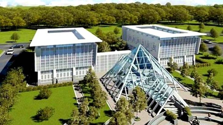 Gambar rancangan Universitas Islam Internasional Indonesia dalam cuitan @jokowi. (Twitter @jokowi)