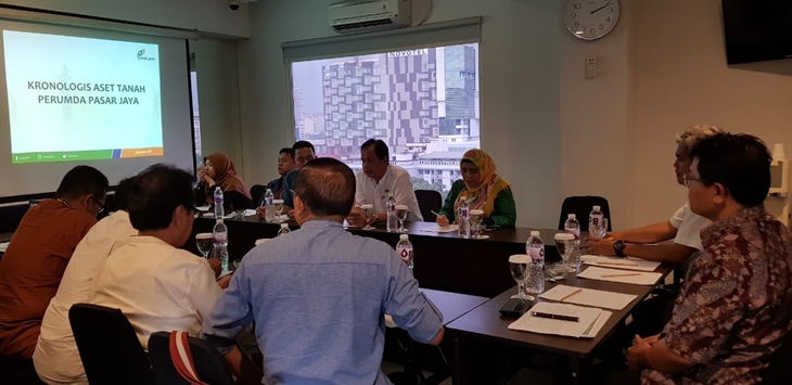   Paparan Kepala Sub Bidang Data Informasi Aset Kepada Kepala Badan Pengelola Aset Provinsi DKI Jakarta mengenai Sistem Aset 4.0. (Foto: bpad.jakarta.go.id)