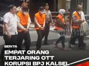 Empat Orang yang Terjaring OTT Korupsi BPJ Kalsel Tiba di Gedung KPK