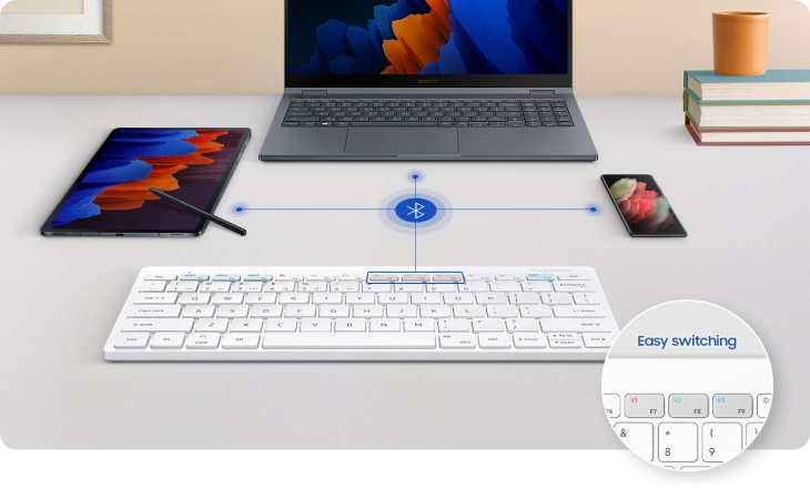 Keyboard memiliki banyak shortcut yang sangat membantu penggunaan. (Foto: The Verge/Samsung)