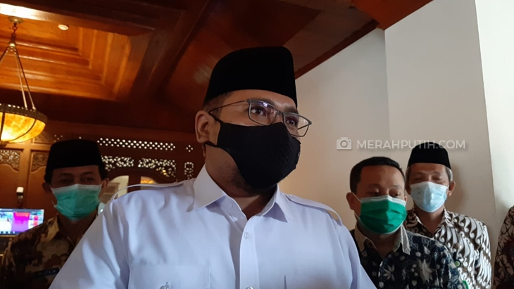 Menteri Agama (Menag) Yaqut Cholil Qoumas di Kota Solo, Jumat (5/3). (MP/Ismail)