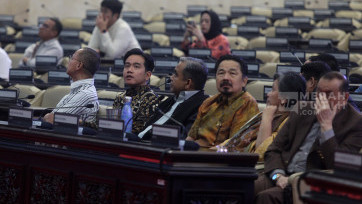 Wapres Terpilih Gibran Rakabuming Raka Tinjau Gladi Bersih Pelantikan Presiden