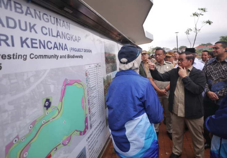 Pramono Anung Resmikan Waduk Batu Licin di Cipayung, Perkuat Pengendalian Banjir