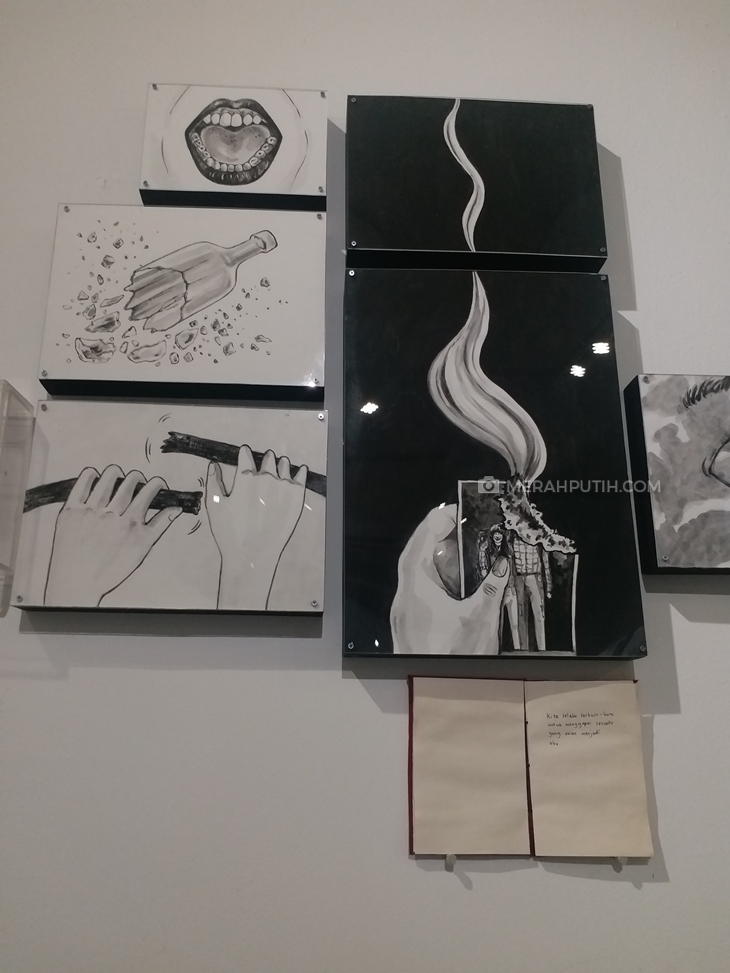 Salah satu karya di Gudang Garam Indonesia Art Award (MP/Iftinavia Pradinantia)