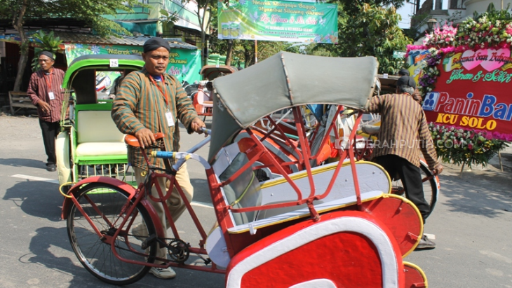 50 Becak Bakal Meriahkan Pernikahan Kahiyang Ayu