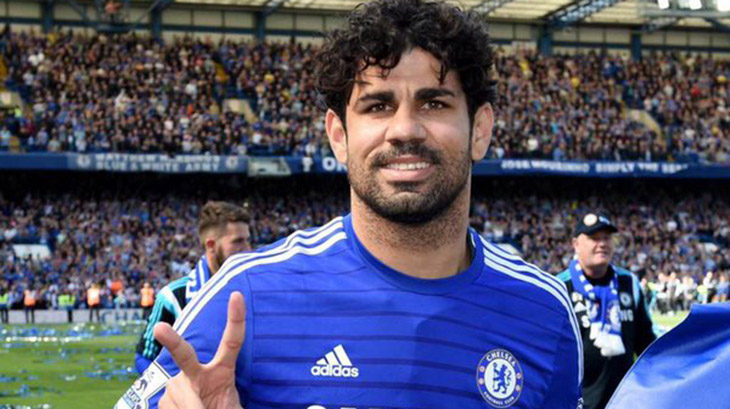Diego Costa Berpesta dengan Seragam Atletico Madrid