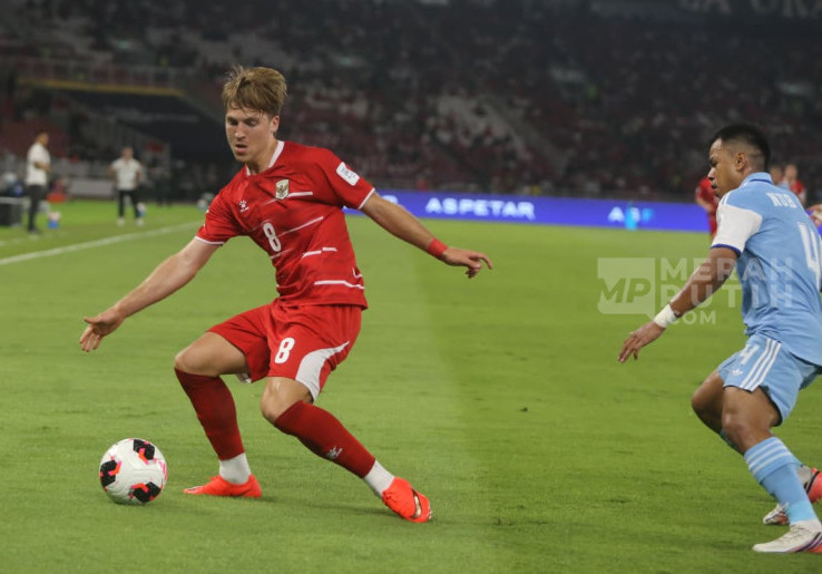 Aksi Luke Vickery Jalani Debut Bersama Timnas Indonesia di FIFA ASEAN Cup 2026