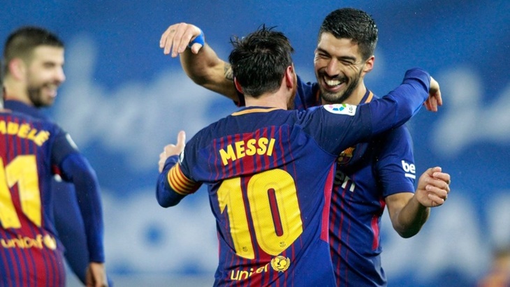 Lionel Messi dan Suarez. (Foto/freesupertips.co.uk)