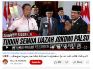 [HOAKS atau FAKTA]: Jokowi Tunjukkan Ijazah Asli