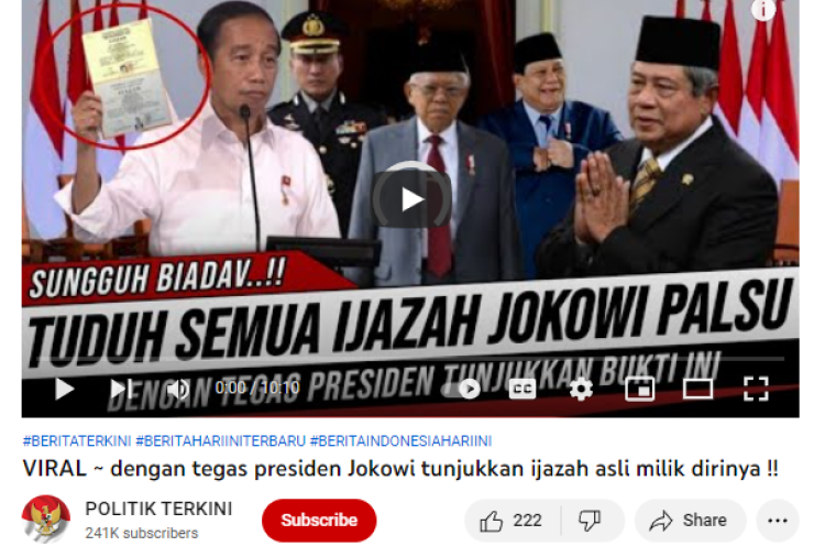 Hoaks Atau Fakta Jokowi Tunjukkan Ijazah Asli Merahputih Com