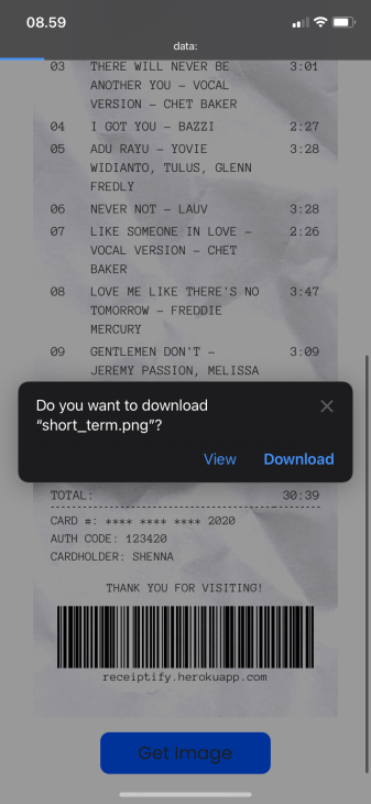 Pilih download untuk menyimpan gambar. (Foto MP/Shenna)
