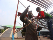 Restorasi Patung Soekarno Kompleks Parlemen Jelang Pidato Kenegaraan Presiden Prabowo