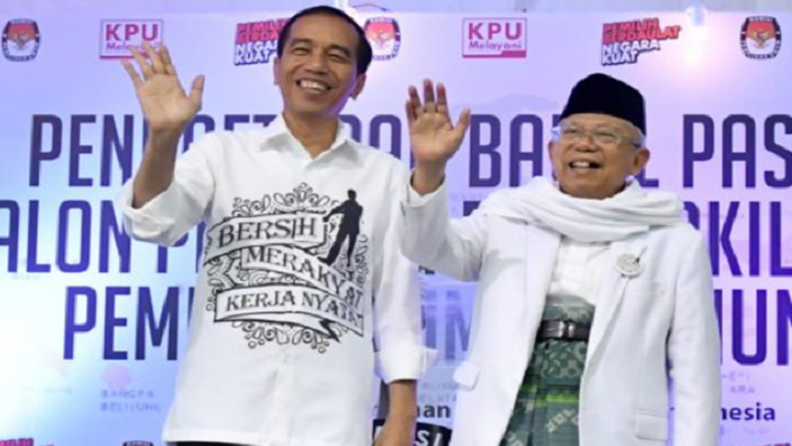 Jokowi-Maruf Amin. (Foto: KPU)