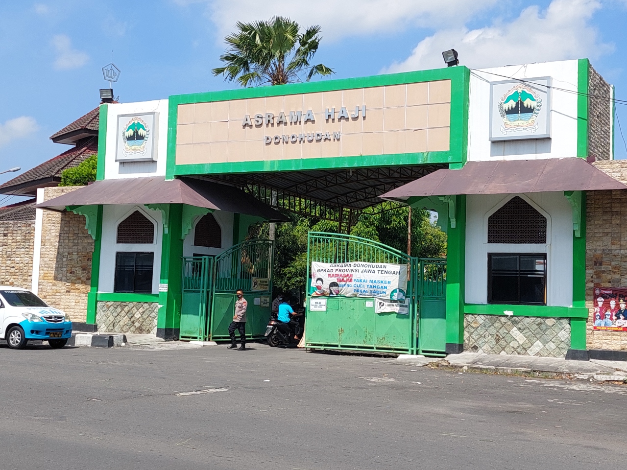 srama Haji Donohudan di Kabupaten, Boyolali, Jawa Tengah menjadi tempat isolasi bagi warga Kudus. (Ismail/Jawa Tengah