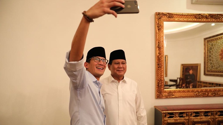 Sandiaga Uno dan Prabowo Subianto