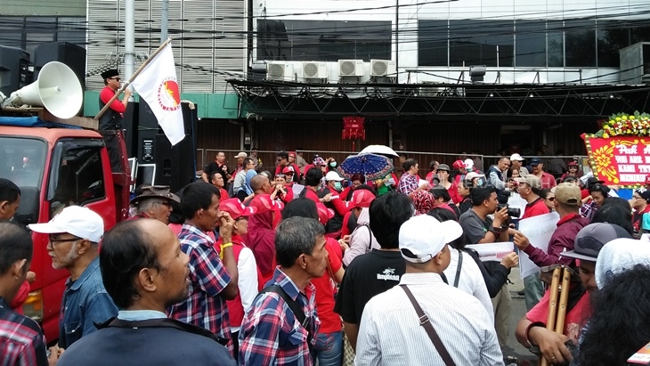 Masa Aksi Sidang PK Ahok. (MP/Asropih)