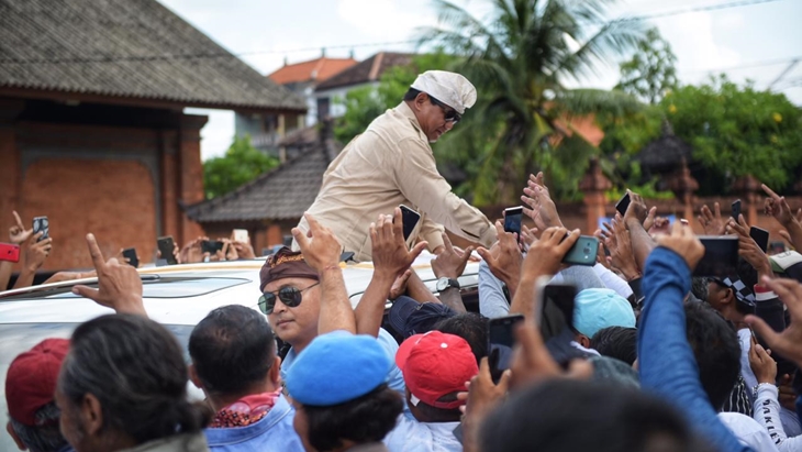 Prabowo Tegur Pendukungnya yang Menjelekkan Jokowi saat Kampanye di Bali
