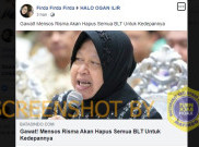 [HOAKS atau FAKTA]: Mensos Risma Akan Hapus Semua BLT