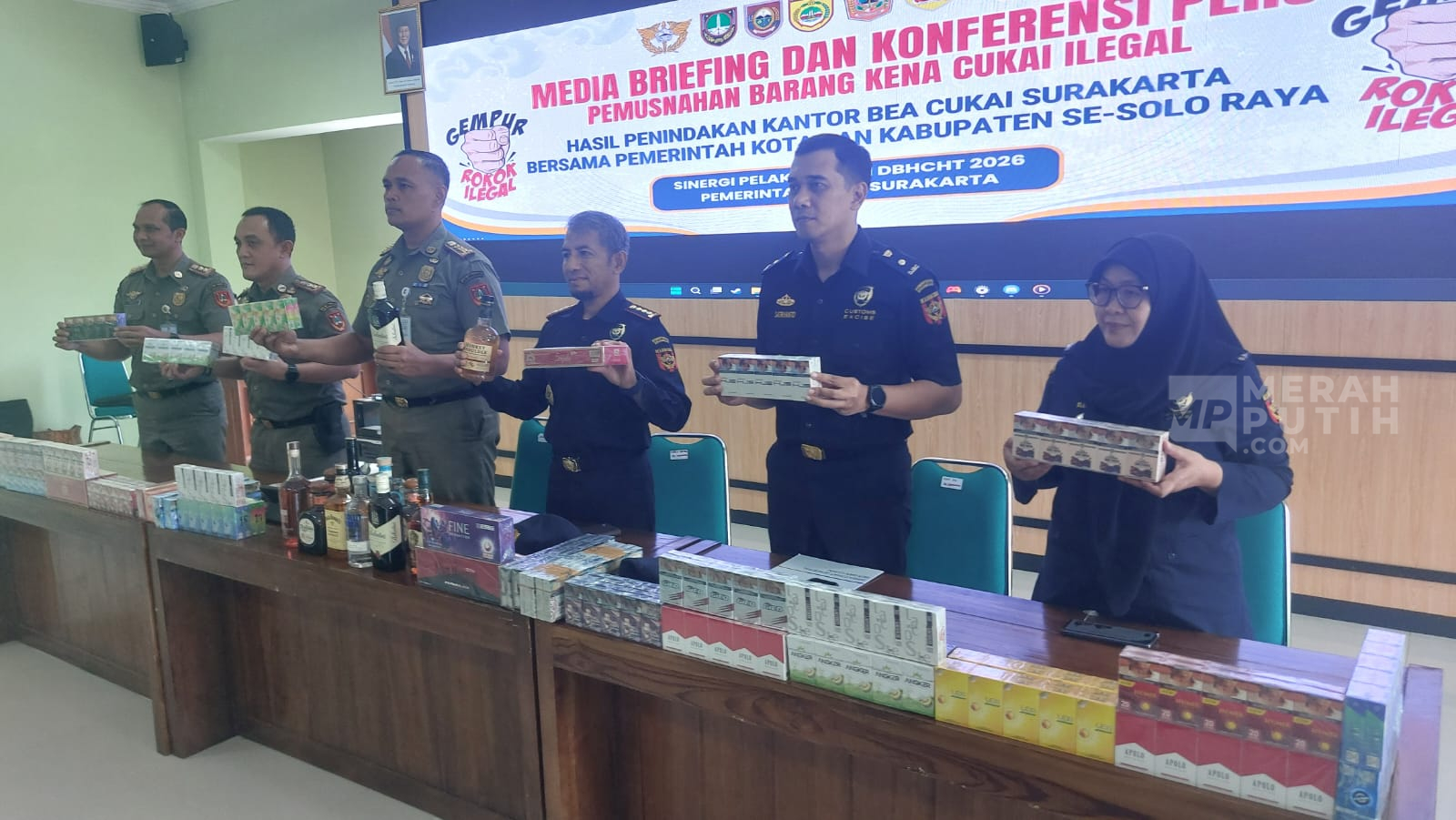 Bea Cukai Surakarta Musnahkan 12,8 Juta Batang Rokok Ilegal, Potensi Kerugian Negara Rp12,53 Miliar