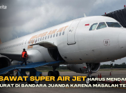 Pesawat Super Air Jet Harus Mendarat Darurat di Bandara Juanda karena Masalah Teknis